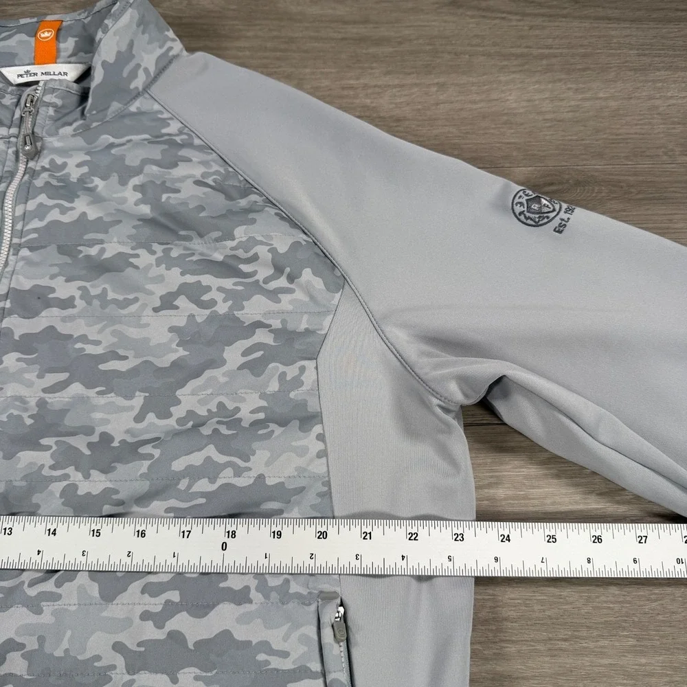 Peter Millar Camo Hyperlight Merge Hybrid Jacket Gray Full Zip Men's XL READ